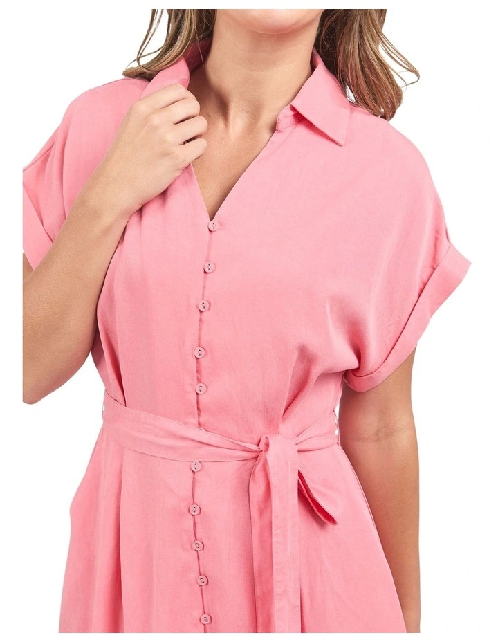 Lucia Dress in Rose Pink image 5