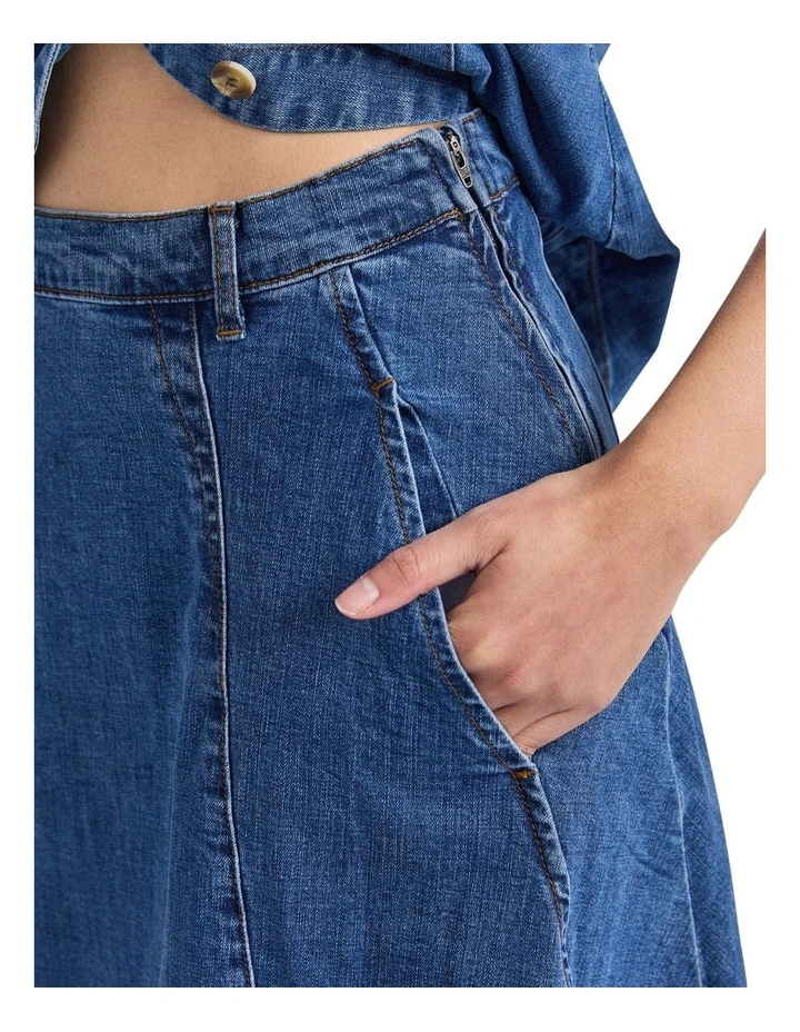 Abbott Skirt in Mid Blue image 5