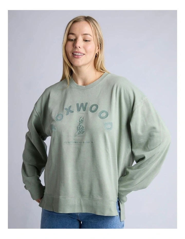 Effortless Crew Iceberg Jumper in Green image 4