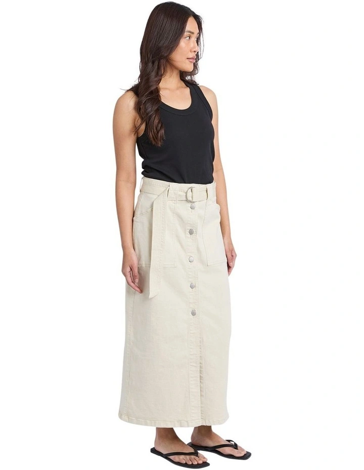 Ace Skirt in Ecru image 6