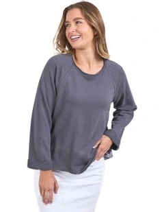 Spencer Crew Jumper in Charcoal