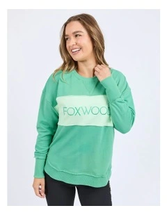 Simplified Tonal Crew Jumper in Green
