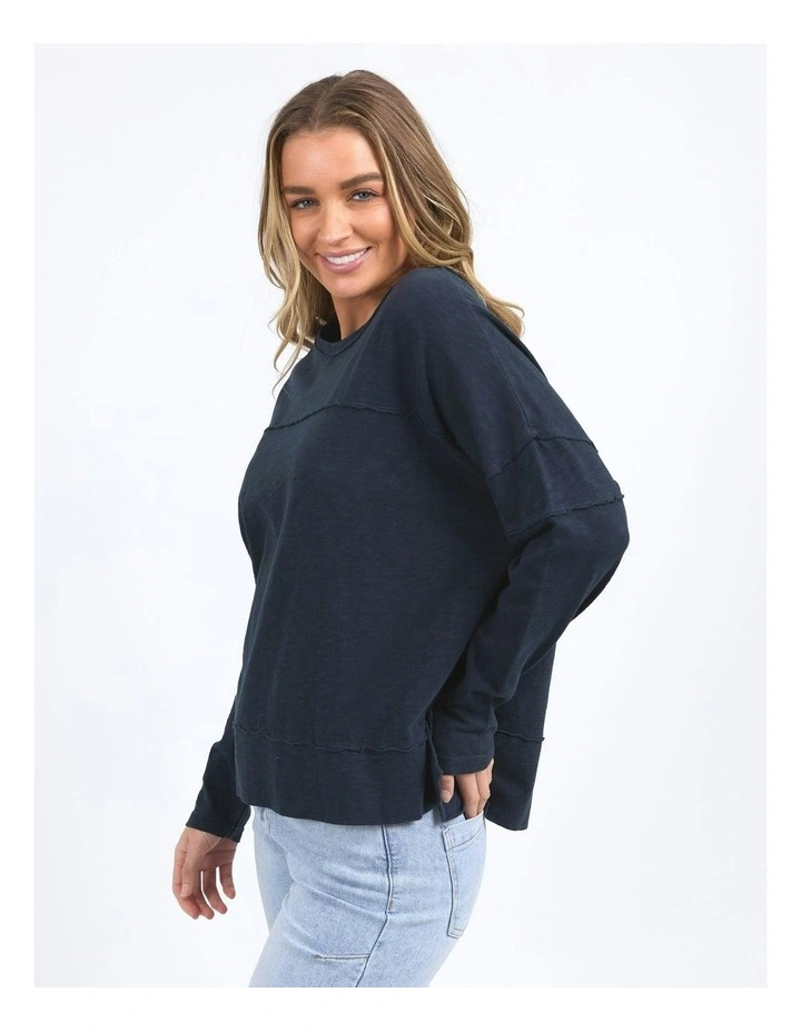 Jayne Throw On Top in Navy image 4