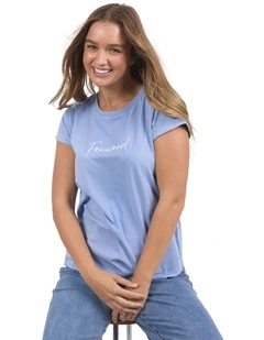 Signature Tee in Light Blue