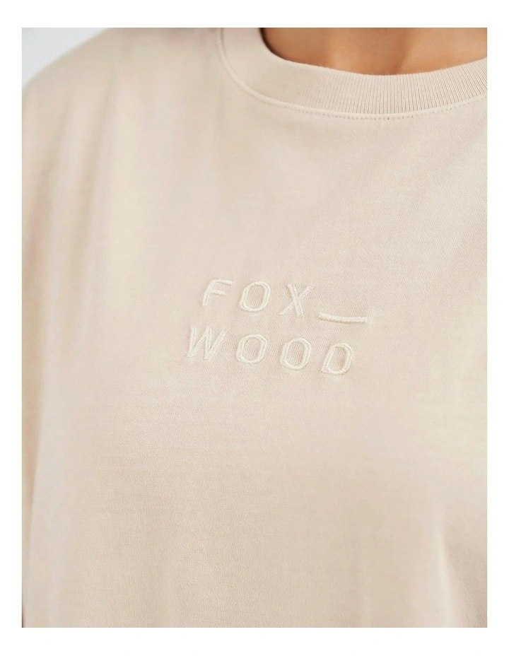 Huntleigh Oversized Tee in Oat image 6