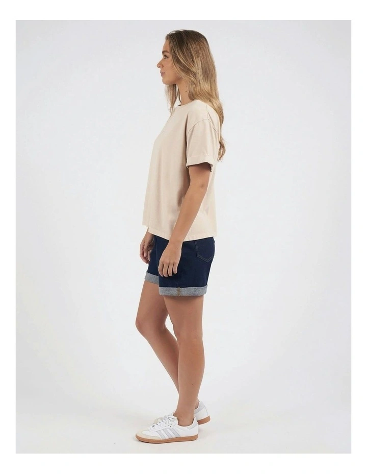Huntleigh Oversized Tee in Oat image 7