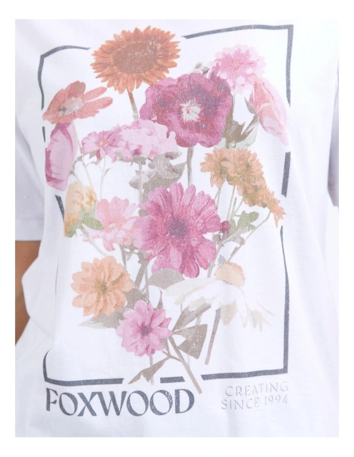 In Bloom Tee in White image 5