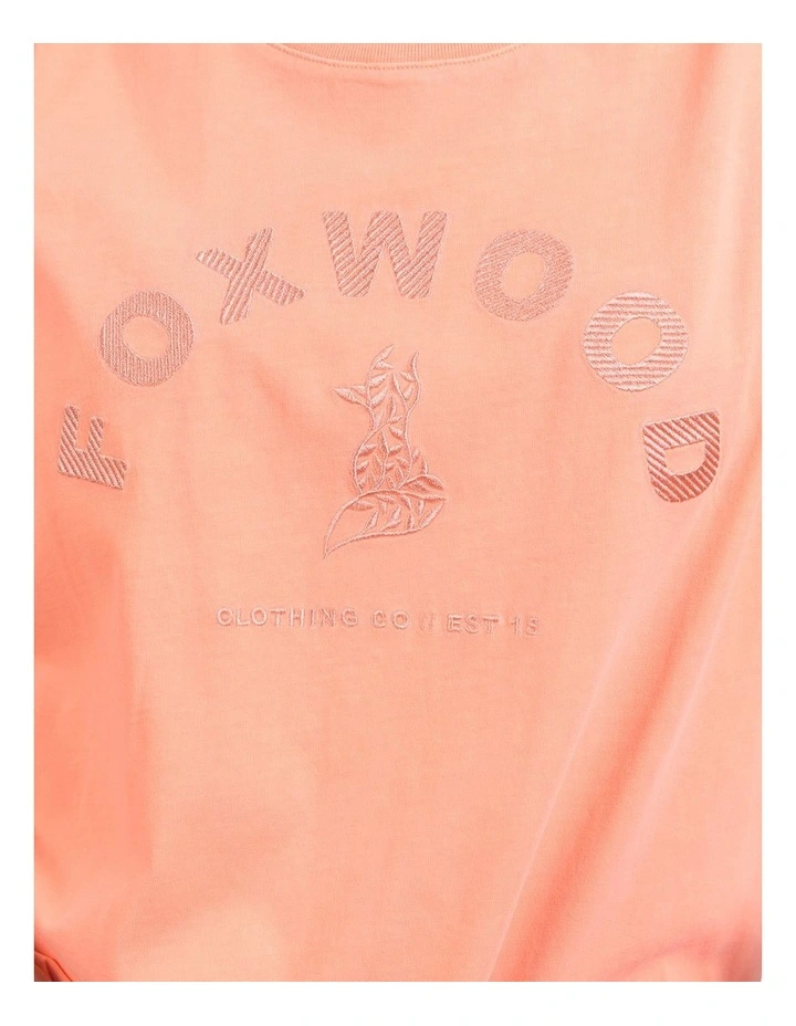 Effortless Tee in Neon Peach image 5
