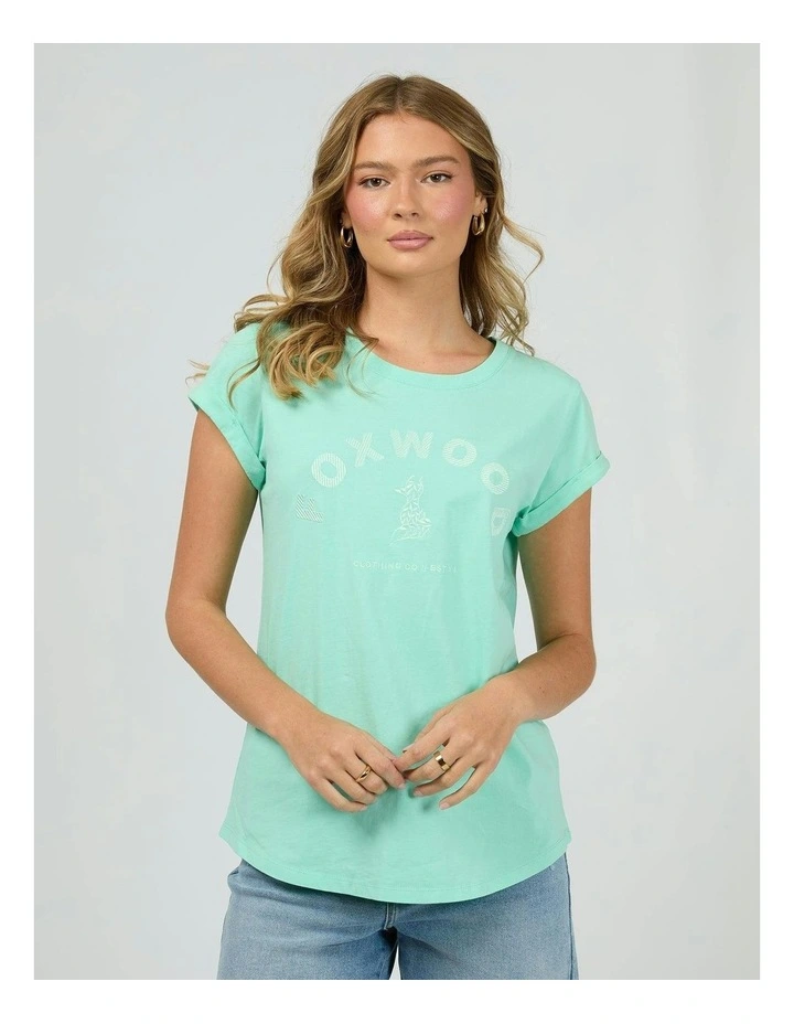 Effortless Tee in Neon Mint image 1