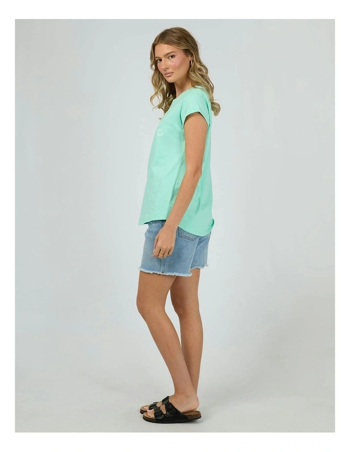 Effortless Tee in Neon Mint image 4