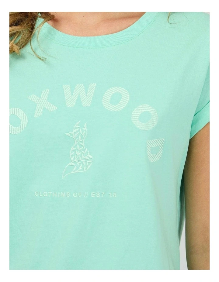 Effortless Tee in Neon Mint image 5