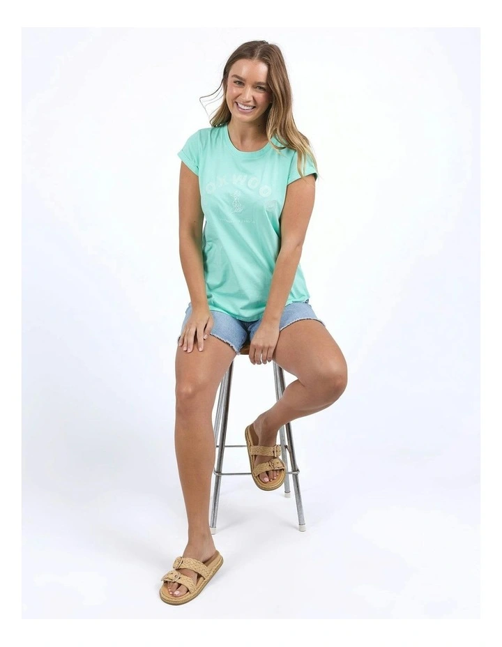 Effortless Tee in Neon Mint image 7