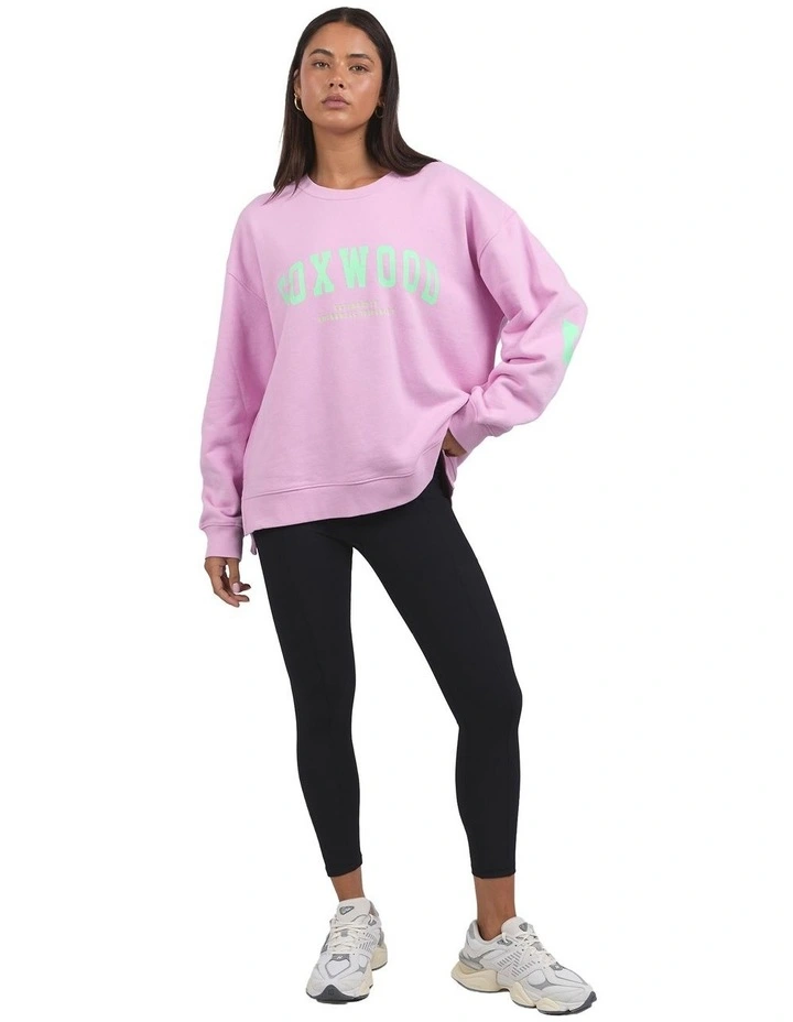 Interval Crew Neck Jumper in Pink image 3