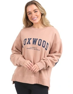 Interval Crew Neck Jumper in Tan