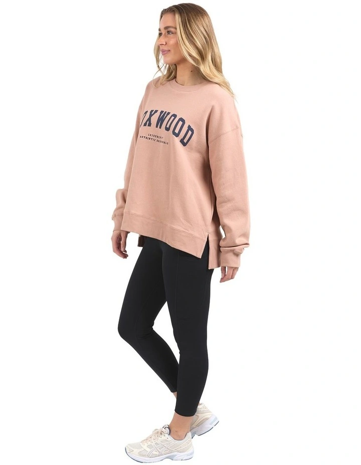Interval Crew Neck Jumper in Tan image 6