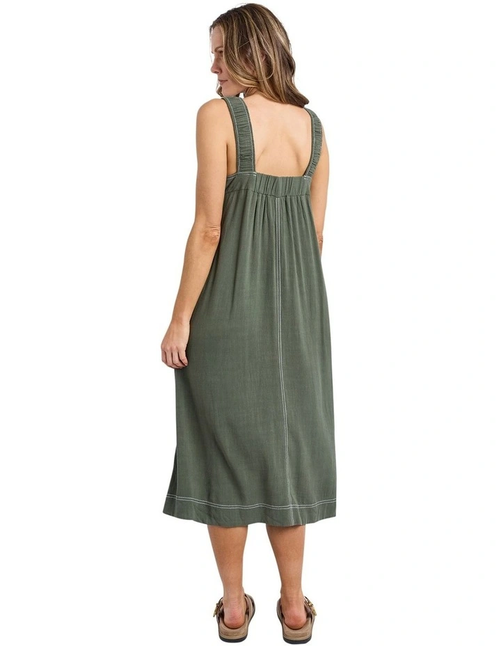 Sage Dress in Khaki image 2