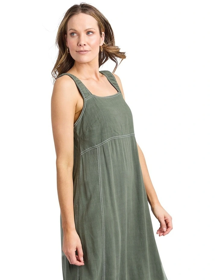 Sage Dress in Khaki image 4