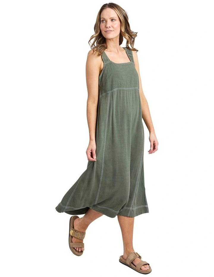 Sage Dress in Khaki image 6