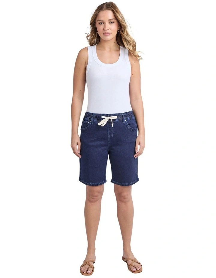 Gabby Bermuda Shorts in Dark Indigo image 3