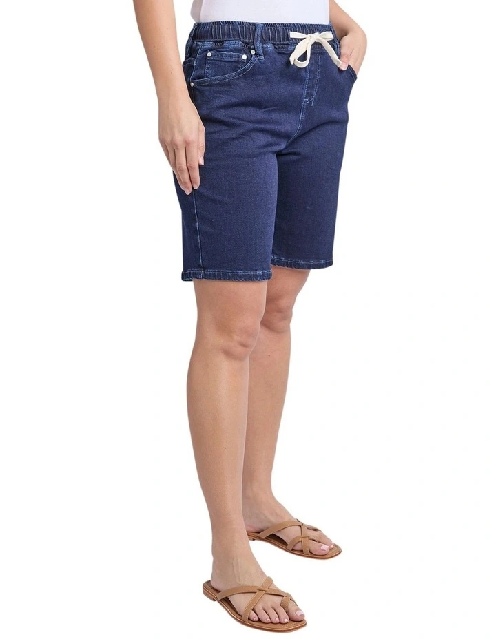 Gabby Bermuda Shorts in Dark Indigo image 4