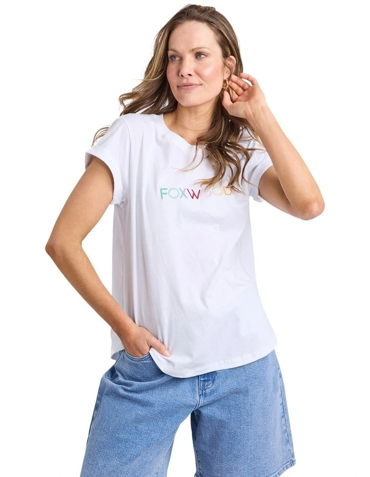 Confetti Tee in White image 1