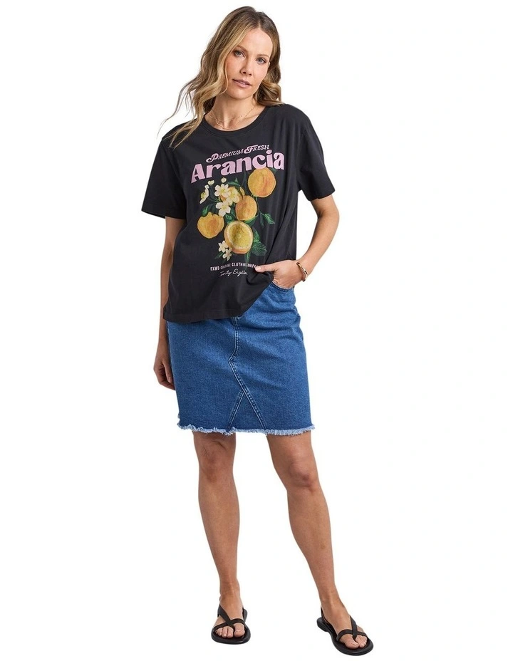 Arancia Tee in Washed Black image 1