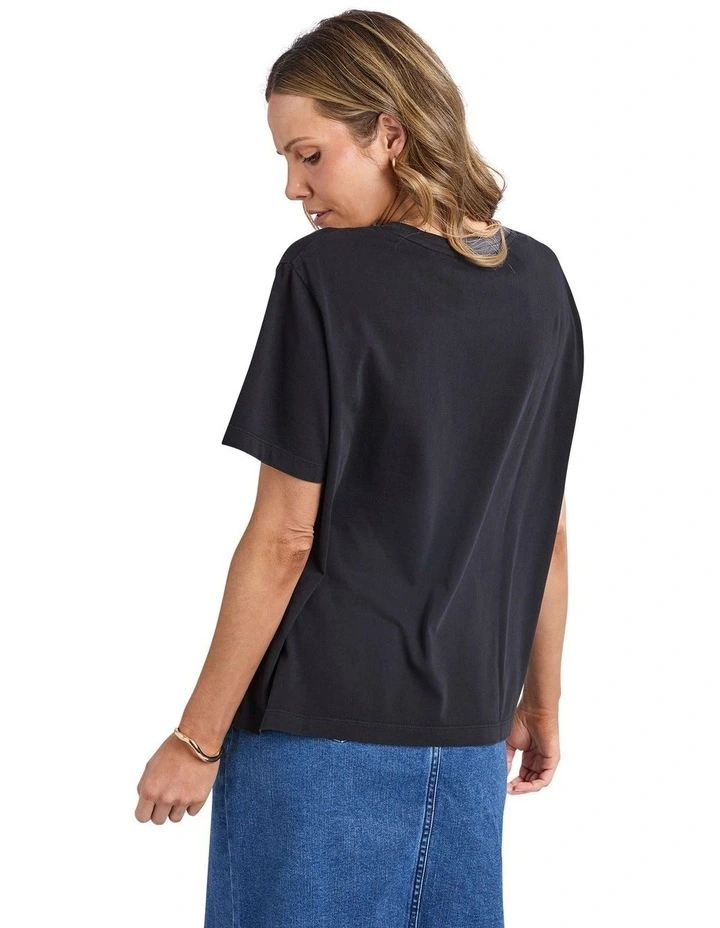 Arancia Tee in Washed Black image 2