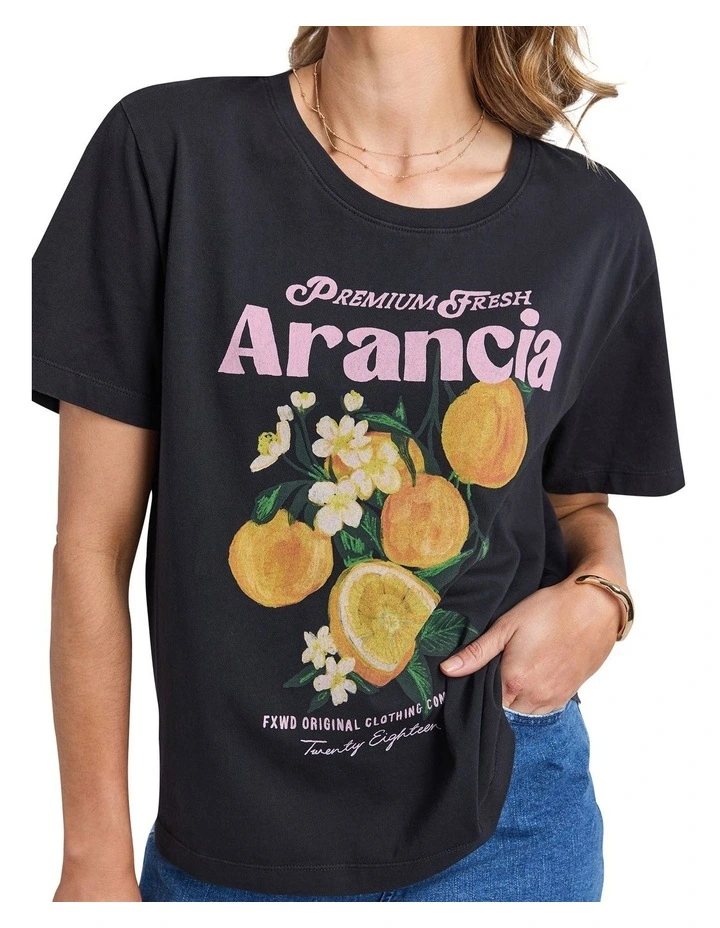 Arancia Tee in Washed Black image 5
