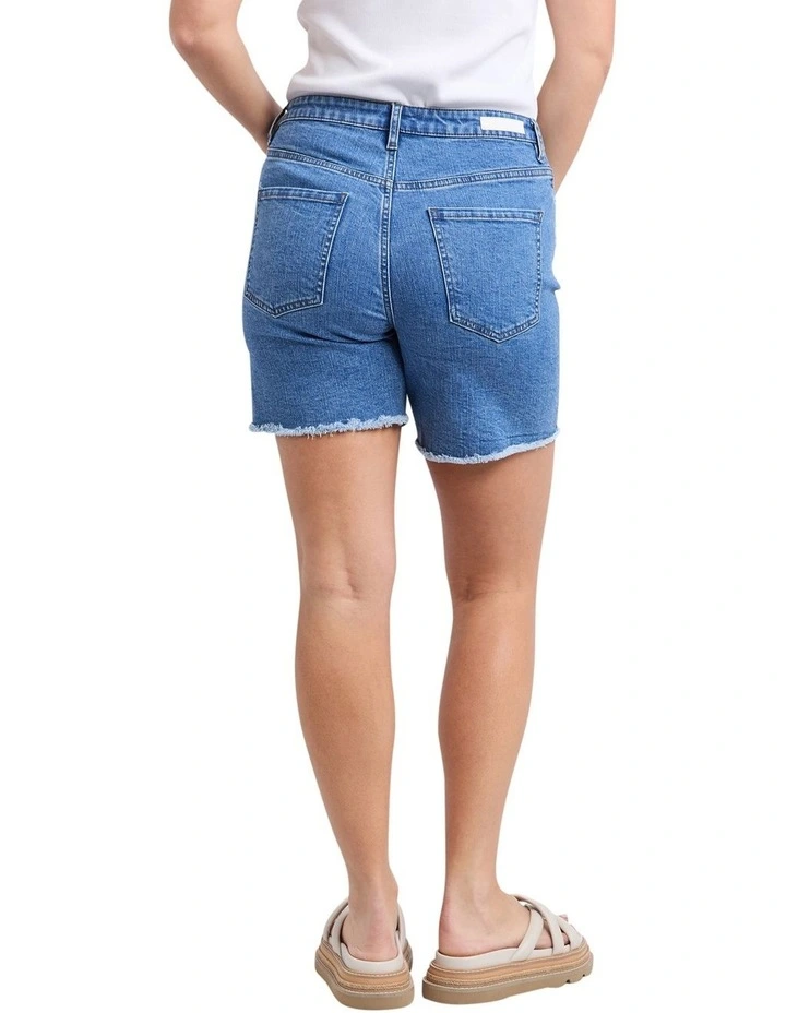 Millie Shorts in Mid Blue image 2