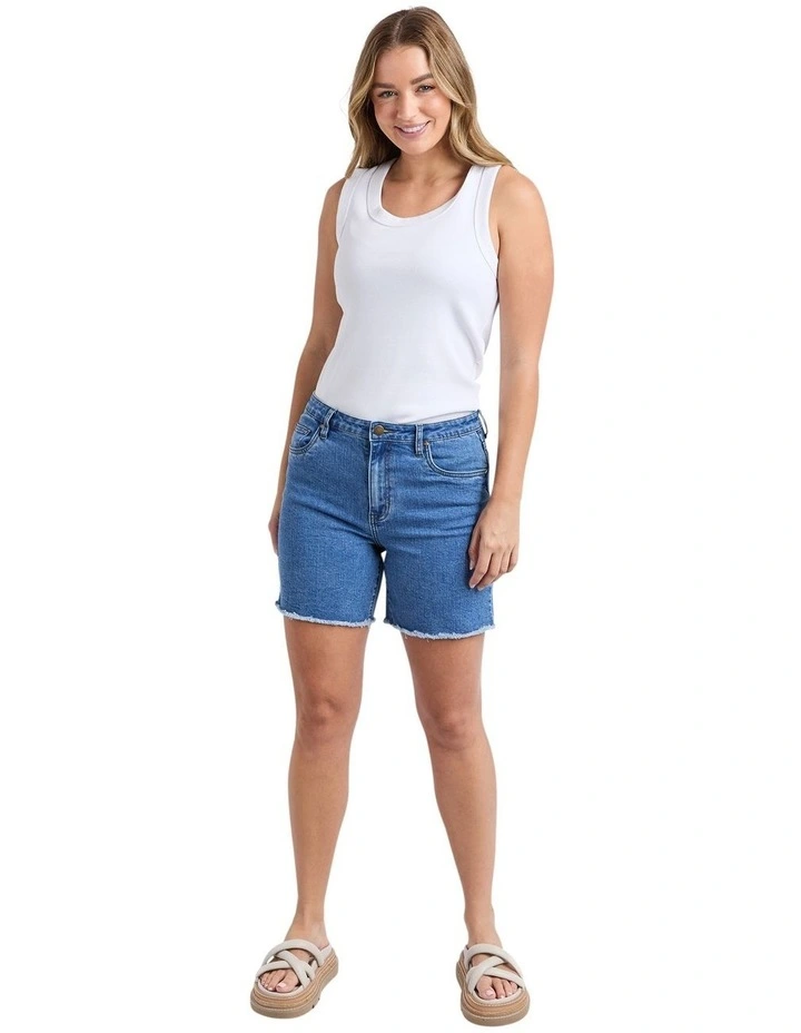 Millie Shorts in Mid Blue image 3