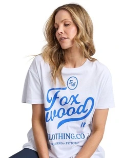 California Tee in White