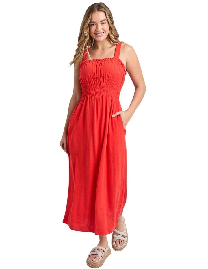 Dandelion Dress in Tangelo image 3