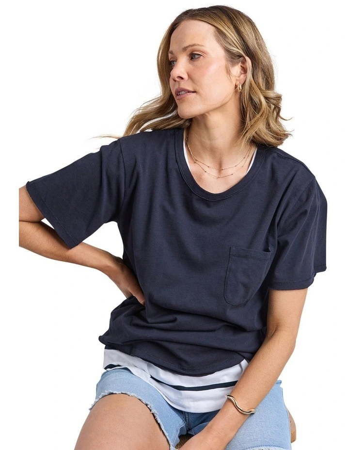 San Diego Tee in Navy image 3