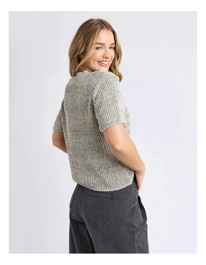 Davana Knit Jumper in Oat Marle image 4