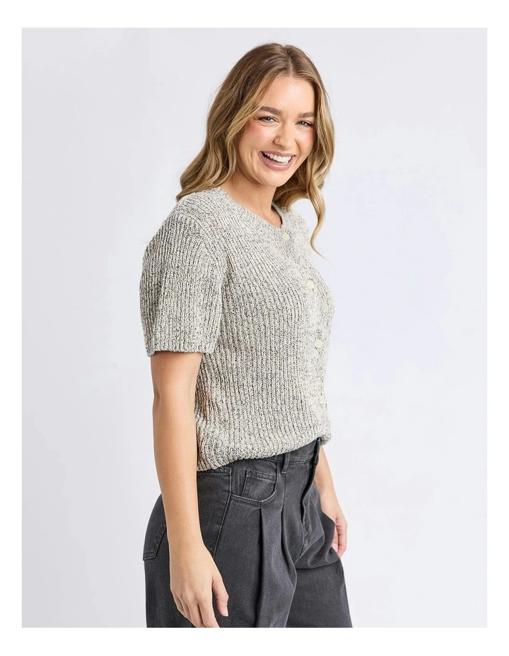 Davana Knit Jumper in Oat Marle image 5