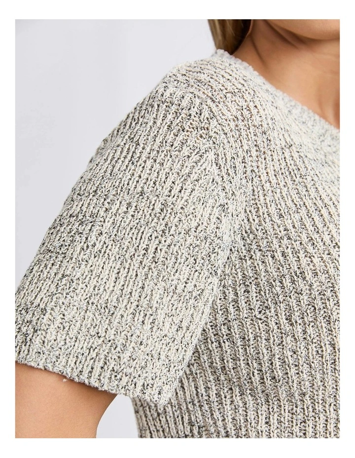 Davana Knit Jumper in Oat Marle image 6