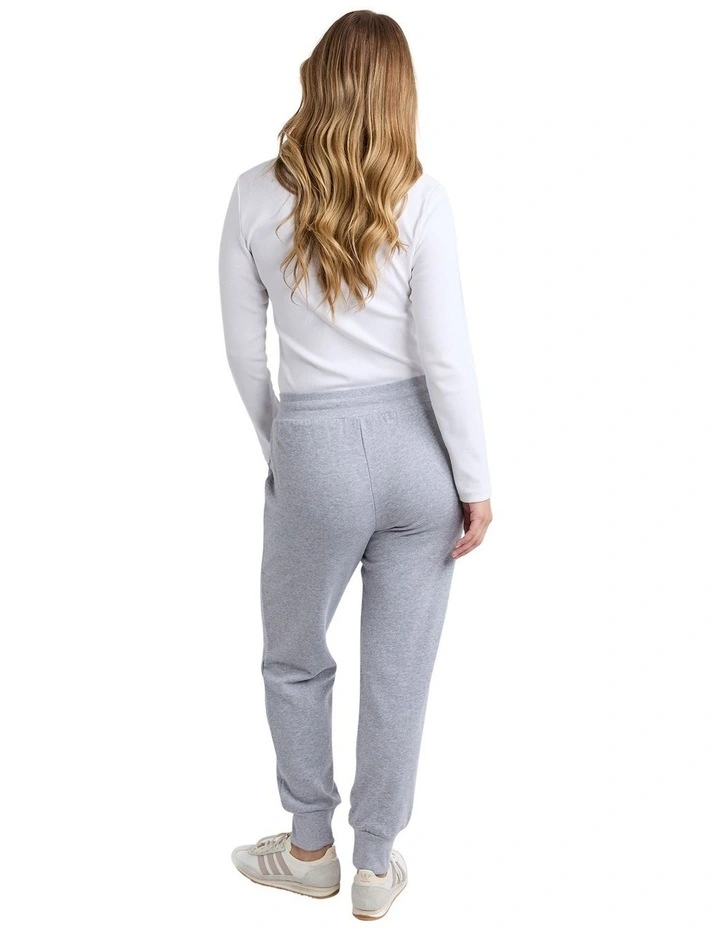 Simplified Confetti Track Pant in Grey Marle image 2
