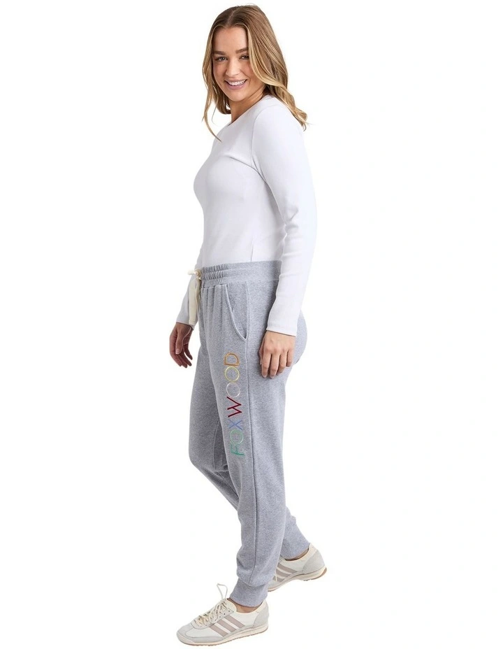 Simplified Confetti Track Pant in Grey Marle image 6