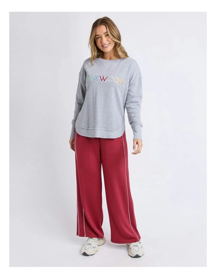 Simplified Confetti Crew Neck Jumper in Grey Marle image 3