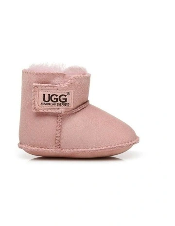 Baby Erin Booties in Pink