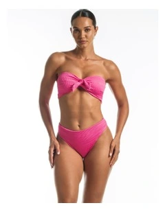 Rever High-Waisted Bikini Bottoms in Pink