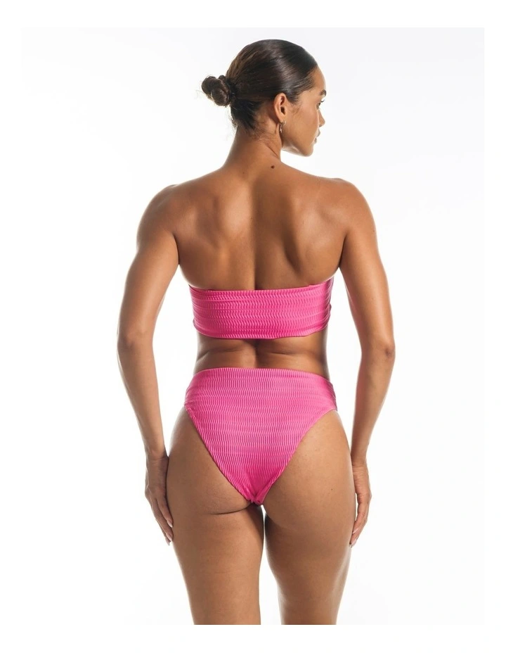 Rever High-Waisted Bikini Bottoms in Pink image 2