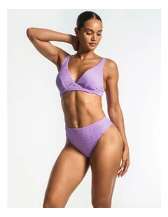 Rever High-Waisted Bikini Bottoms in Lilac