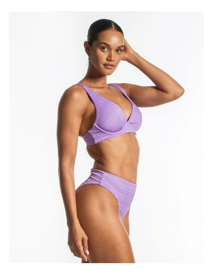 Rever High-Waisted Bikini Bottoms in Lilac image 3
