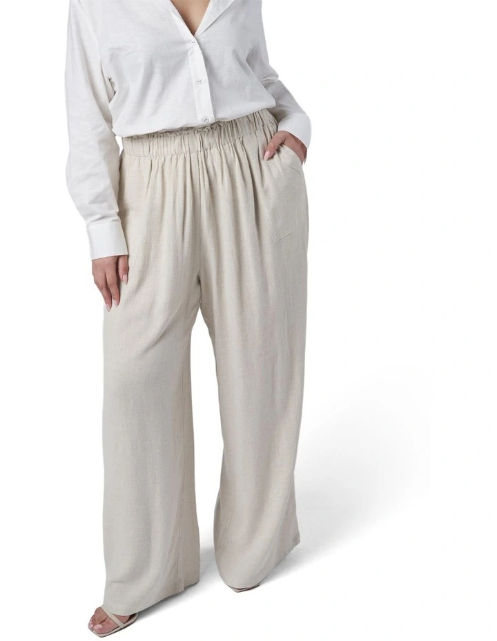 Sunday Linen Pants in Natural image 6