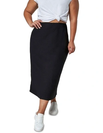 Lucia Midi Skirt in Black
