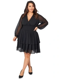 Shake Your Money Maker Midi Dress in Black