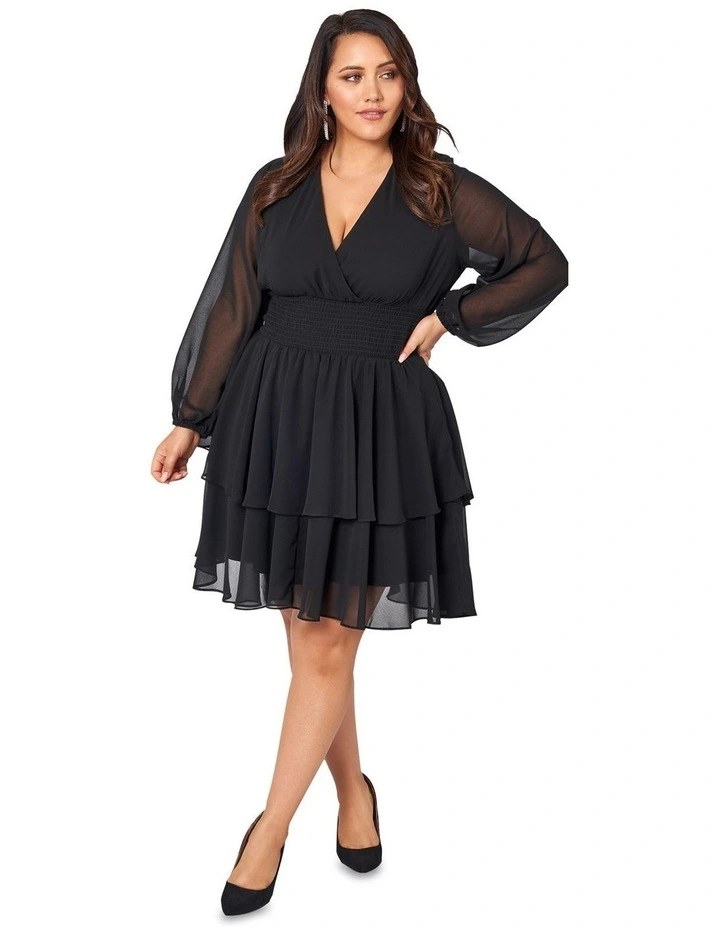Shake Your Money Maker Midi Dress in Black image 1