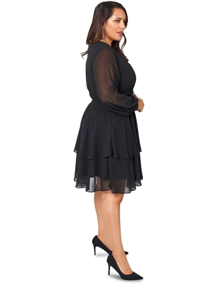Shake Your Money Maker Midi Dress in Black image 3