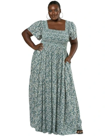 Valerie Maxi Dress in Green